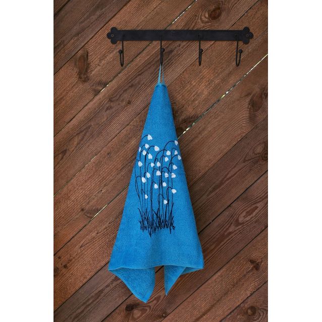 Käsipyyhe Pikkupuoti Suovilla 50x70 cm turkoosi