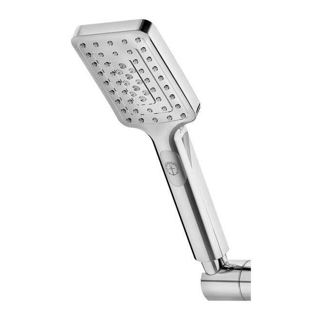 Käsisuihku Gustavsberg Square, 3 suihkutoimintoa, kromi