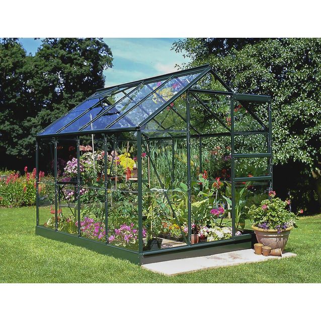 Kasvihuone Halls Popular 5,0 m² lasi/vihreä