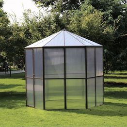 Kasvihuone AB Polar kuusikulmainen