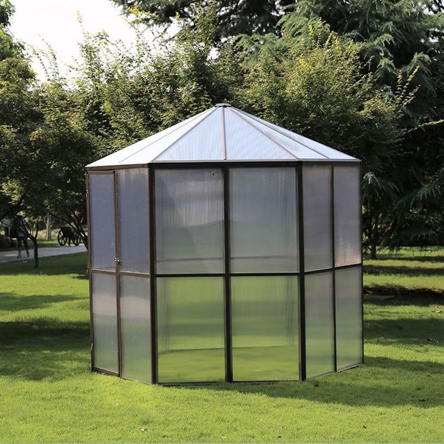 Kasvihuone AB Polar kuusikulmainen