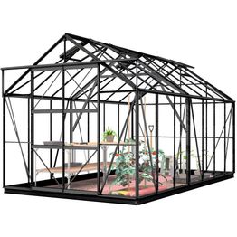 Kasvihuone Lykke 11,3 m² hybrid musta