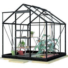 Kasvihuone Lykke 3,8 m² hybrid musta