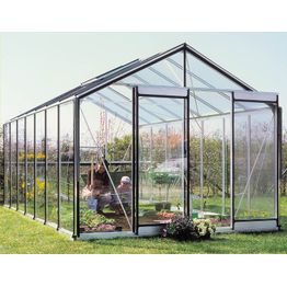 Kasvihuone ACD Prestige 15,9 m² turvalasi/alumiini + sokkeli