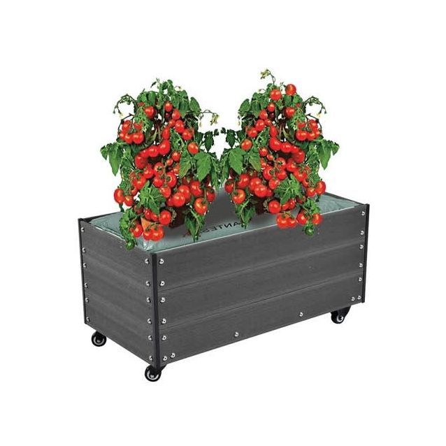 Kasvilava Hortus pyörillä 36x50x90 cm komposiitti