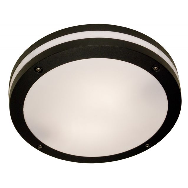 Katto-/seinävalaisin Resmo Ø 320x80 mm musta