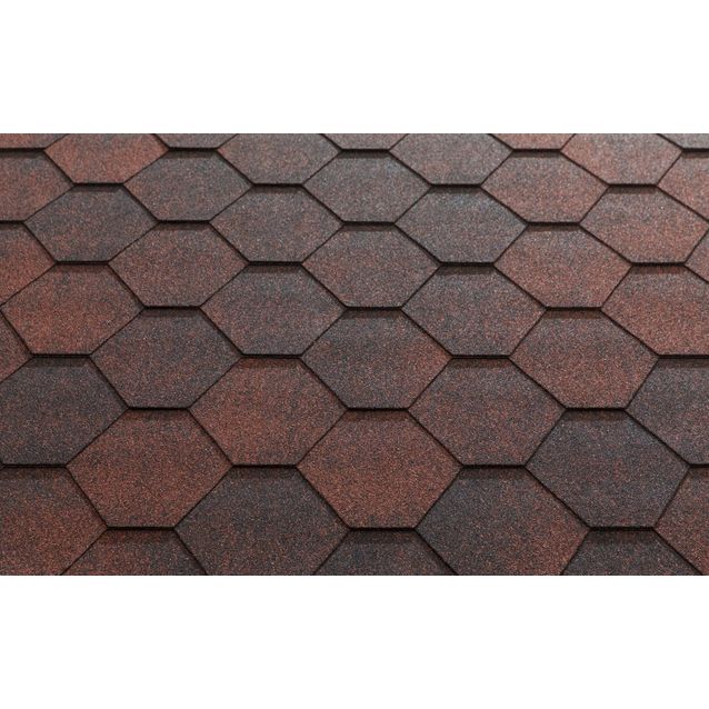 Kattohuopa Katepal Jazzy, punainen, 3m2/pkt