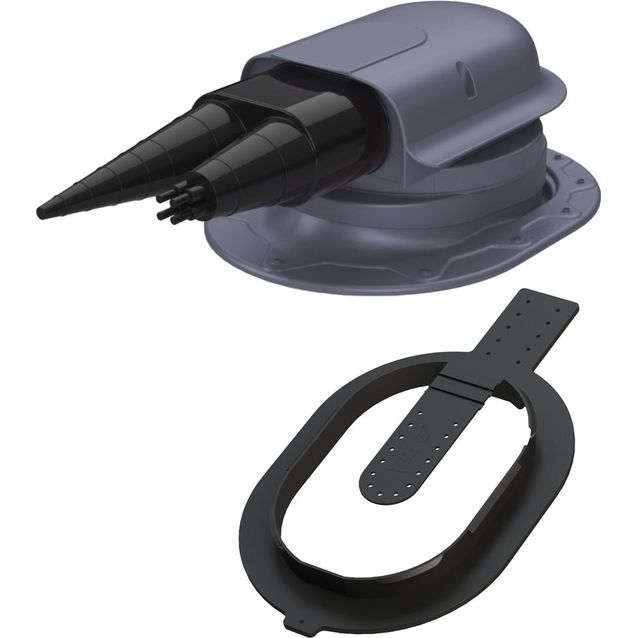 Peltikaton läpivienti Vilpe Solar Classic Click, eri värejä