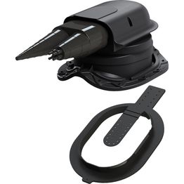 Peltikaton läpivienti Vilpe Solar Muotokate Click, musta