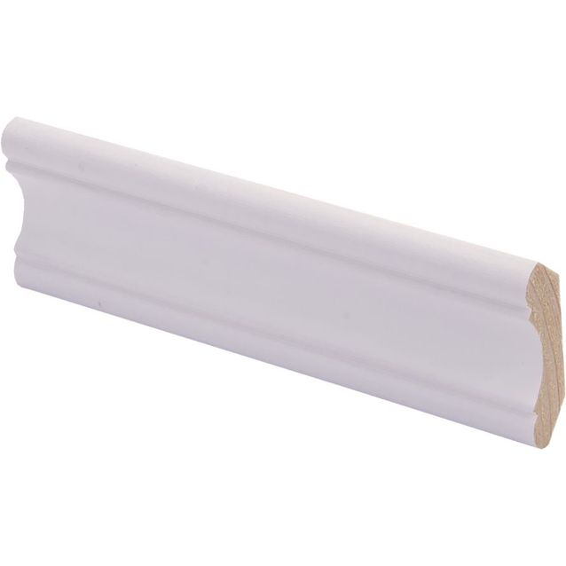 Kattolista Maler Aura, 30x30x2700mm, mänty, lumi