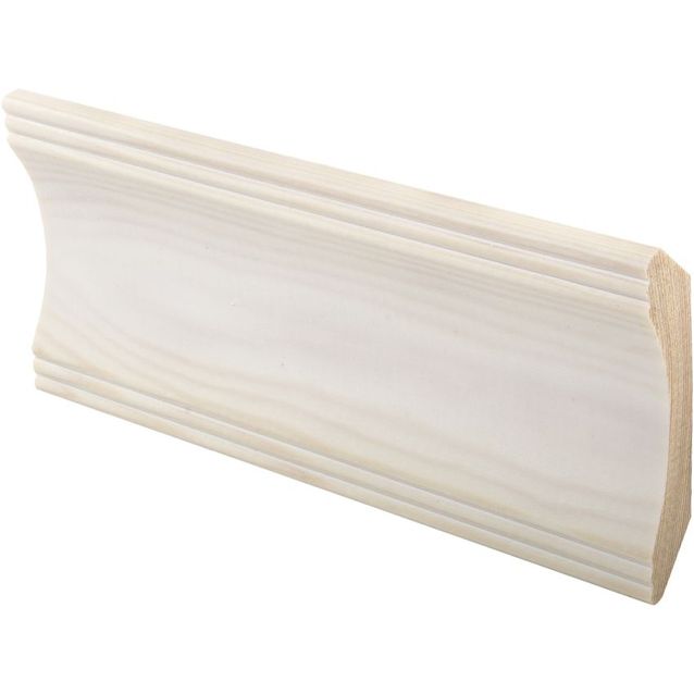 Kattolista Maler Aura, 50x50x2700mm, mänty, valkolakattu