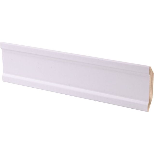 Kattolista Maler City, 30x30x2700mm, mänty, lumi