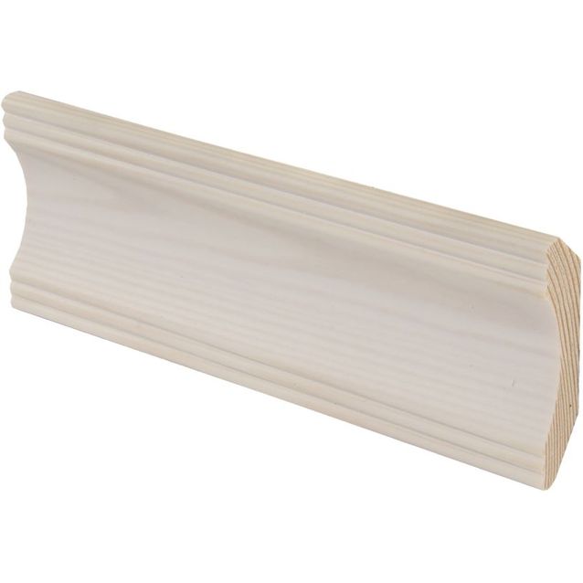 Kattolista Maler Smart Aura, 42x42x3300mm, mänty, valkolakattu