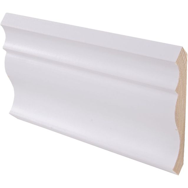 Kattolista Maler Smart Piirto, 65x65x3300mm, mänty, lumi