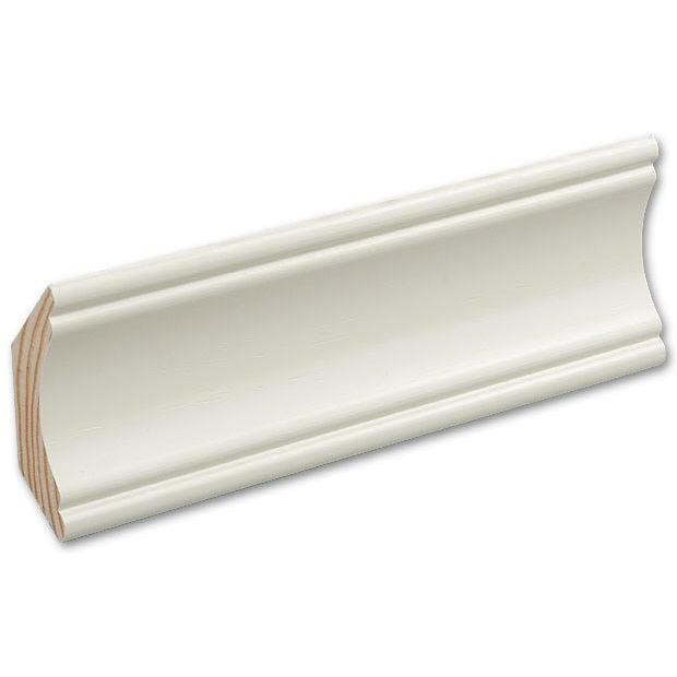 Kattolista Siparila Vana 15x60x3600 mm puhtaanvalkoinen 5 kpl/pak