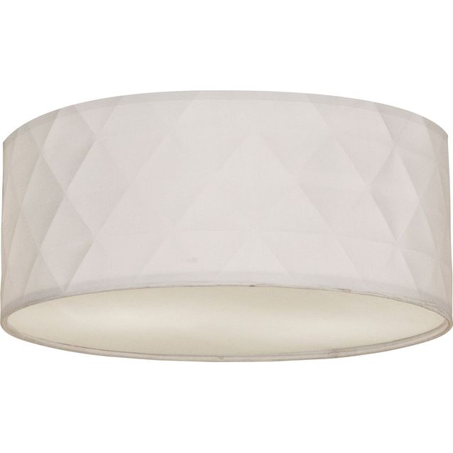 Kattoplafondi Aneta Lighting Bendir ø 38 cm valkoinen kohokuvio