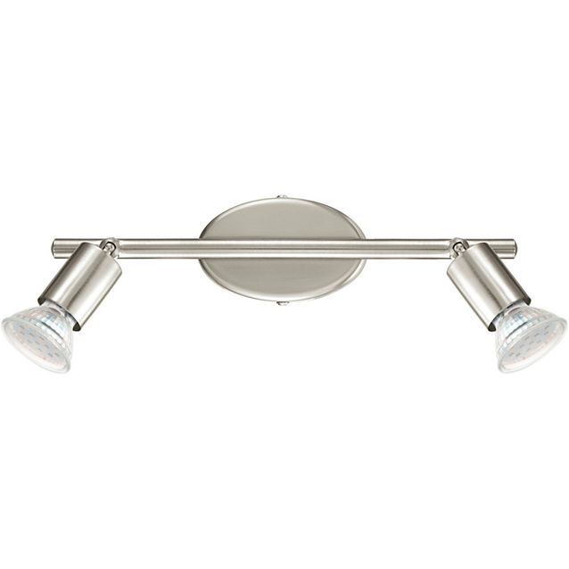 Kattospotti Buzz 285x65 mm 2-osainen harjattu teräs