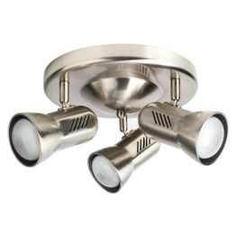 Kattospotti Heat Alfa-Easy 360x180 mm 3-osainen harjattu teräs