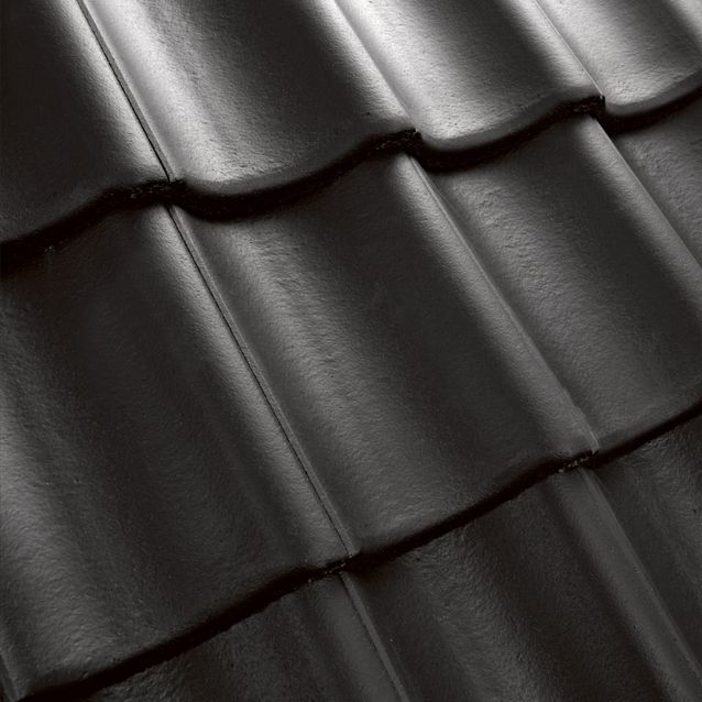 Kattotiili Benders Exklusiv 1-kouruinen Pintakäsitelty musta 