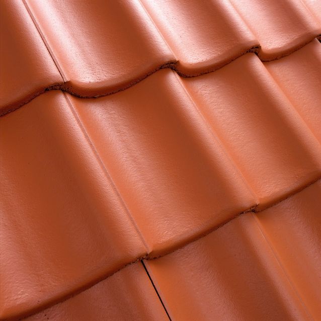 Kattotiili Benders Exklusiv 1-kouruinen Pintakäsitelty tiilenpunainen 