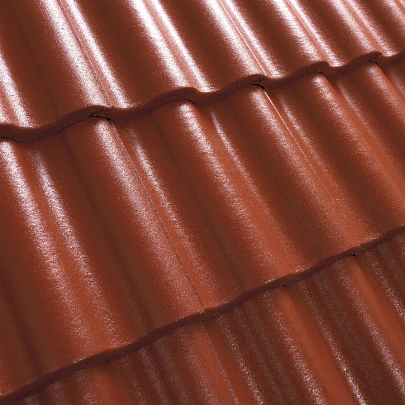 Kattotiili Benders Palema 2-kouruinen Candor Terracottapunainen