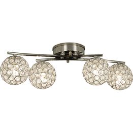 Kattovalaisin Aneta Lighting Julietta 4-osainen IP44 kromi/kirkas