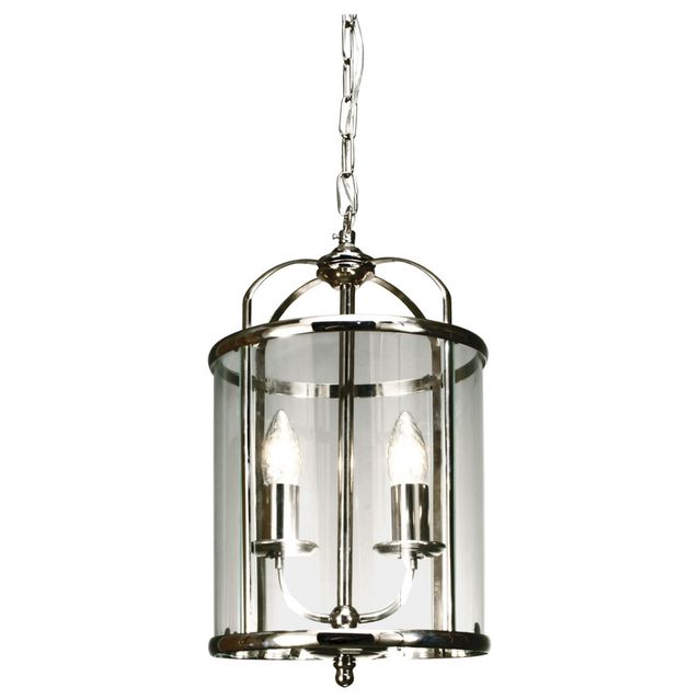 Riippuvalaisin Budgie Ø 230x410 mm 2-osainen kromi/kirkas lasi