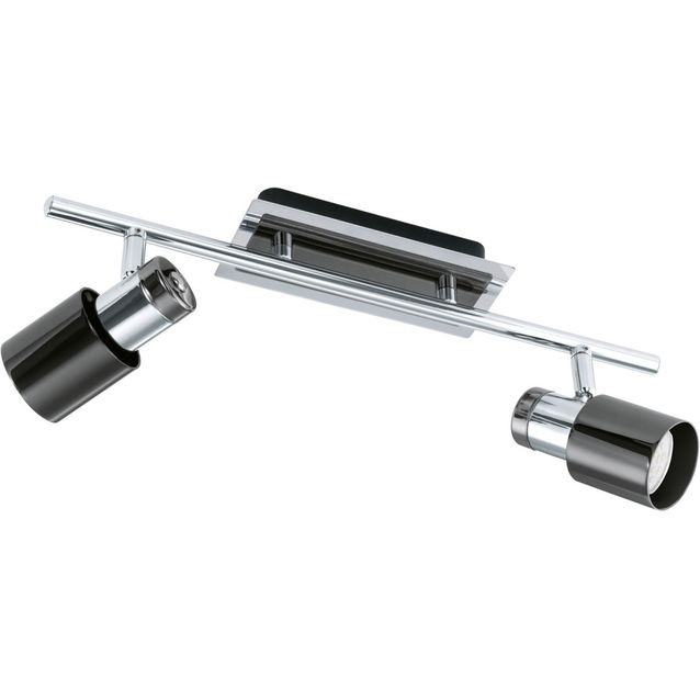 LED-kattovalaisin Davida 1 390x70 mm 2-osainen musta/nikkeli