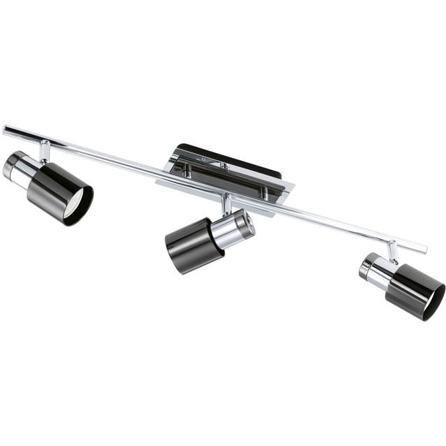 LED-kattovalaisin Davida 1 580x70 mm 3-osainen musta/nikkeli