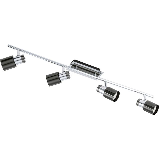 LED-kattovalaisin Davida 1 780x70 mm 4-osainen musta/nikkeli