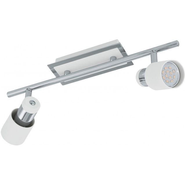 LED-kattospotti Davida 390x70 mm 2-osainen valkoinen/kromi