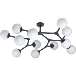 Kattovalaisin Eglo Crystal&Design Maragall 12-osainen musta