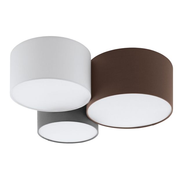 Kattovalaisin Eglo Pastore 3x60W 610x255x495 mm E27 IP20 valkoinen/ruskea/harmaa