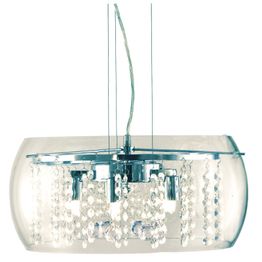 Riippuvalaisin Klara Ø 400x200 mm kirkas lasi/kromi