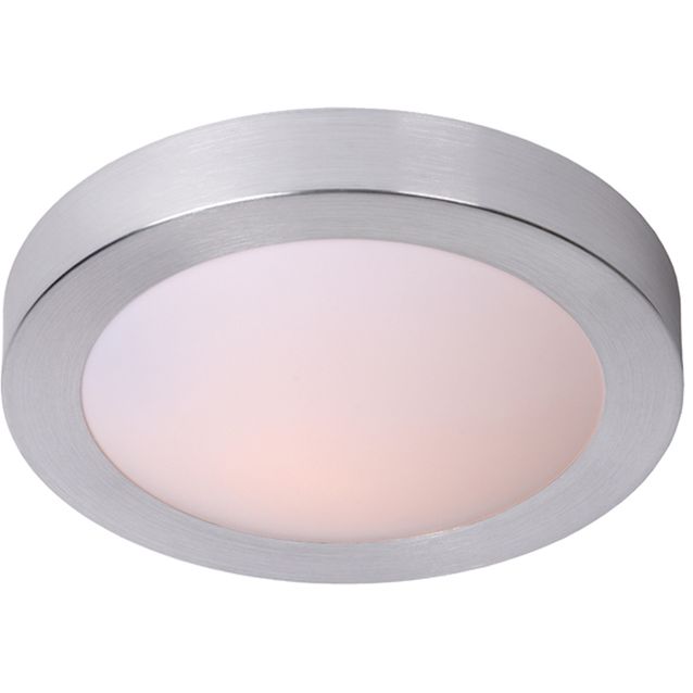 Kattovalaisin Lucide Fresh, Ø35 cm, IP44, satiinikromi