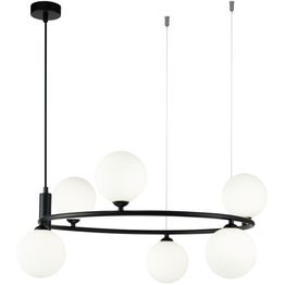 Kattovalaisin Maytoni Modern Ring 6-osainen musta