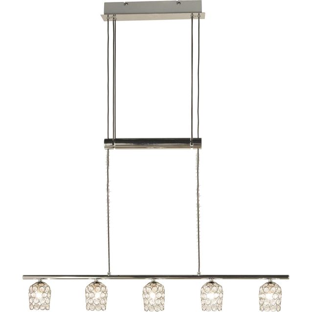 Kattovalaisin Aneta Lighting Day 5-osainen kromi/kirkas hissillä