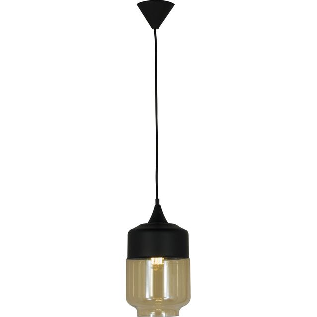 Kattovalaisin Aneta Lighting Mitte ø 18 cm musta/meripihka