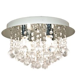 Kattovalaisin Aneta Lighting Teresa IP44 Ø 360x220 mm kromi/kirkas