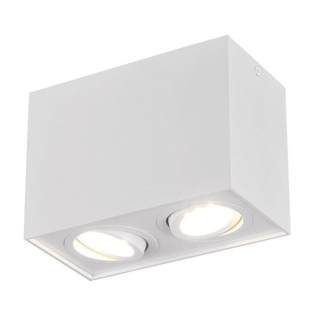 Kattovalaisin Trio Biscuit, 2-os., 2xGU10, mattavalkoinen