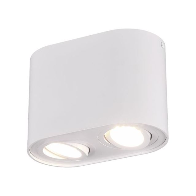 Kattovalaisin Trio Cookie, 2-os., 2xGU10, mattavalkoinen