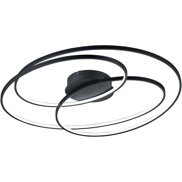 Kattovalaisin Trio Gale LED, 80 cm, mattamusta