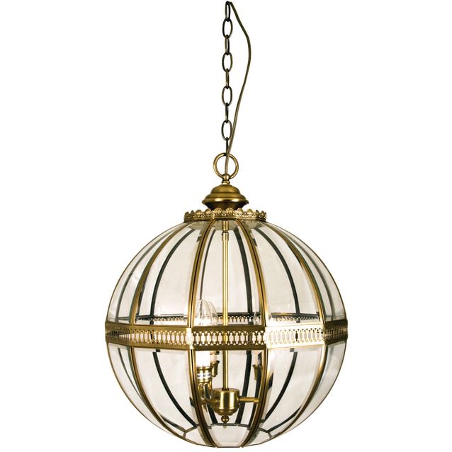 Riippuvalaisin Tsar Ø 400x460 mm messinki/kirkas fasettilasi