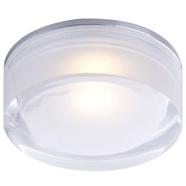 LED-kattovalaisin Vetro IP44 Ø 70x32 mm upotettava alumiini/akryyli