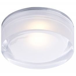 LED-kattovalaisin Vetro IP44 Ø 90x32 mm upotettava alumiini/akryyli