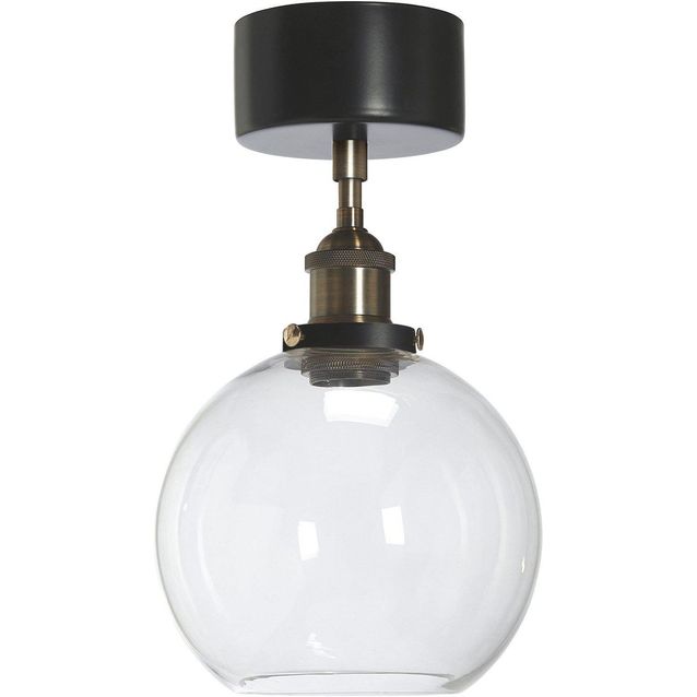 Kattovalaisin PR Home Omega, Ø200x360mm, musta-messinki/kirkas