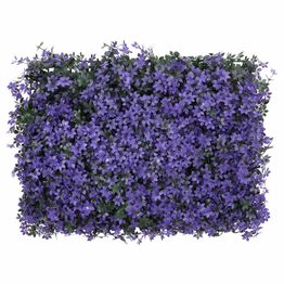 Keinotekoinen lehtiaita 24 kpl violetti 40x60 cm (66643)