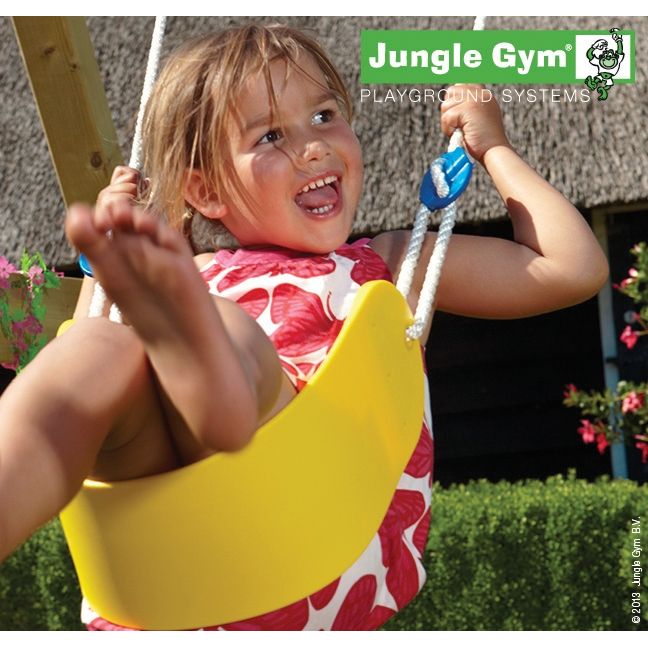 Keinuistuin Jungle Gym Sling Swing keltainen