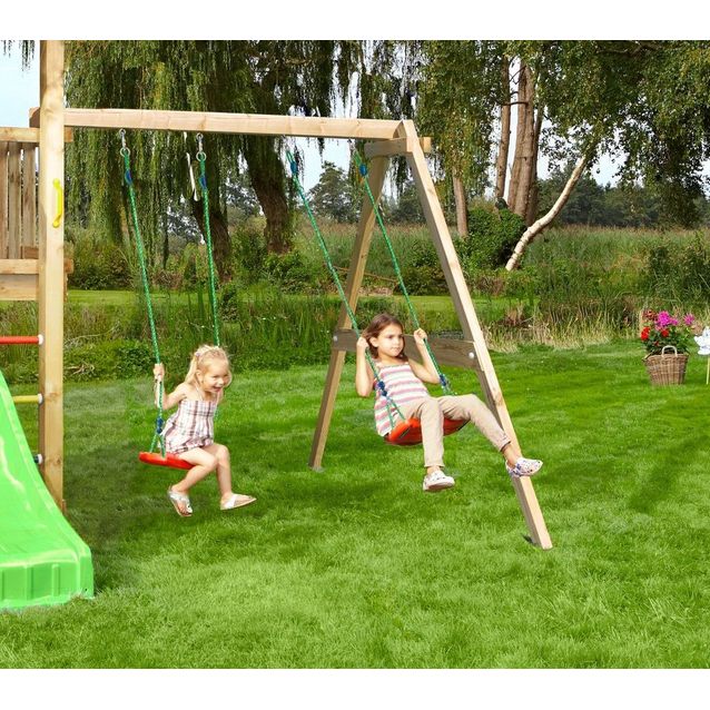 Keinumoduuli leikkitorniin Jungle Gym Swing Module Xtra sis. puutavaran