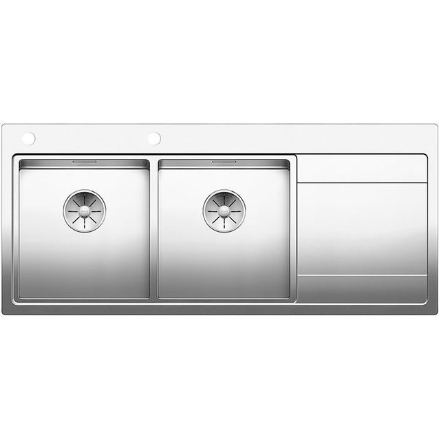 Keittiöallas Blanco Divon II 8 S-IF vasen, 510x1160 mm, upotettava/huullettava, rst